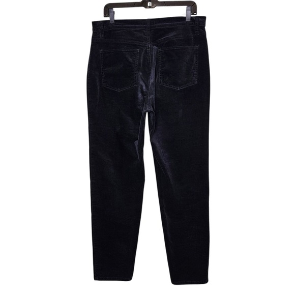 Eileen Fisher Velvet Pants Womens L Large Black Casual‎ Trousers Organic Cotton - Picture 9 of 10